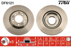 Trw Δισκόπλακα - DF6121