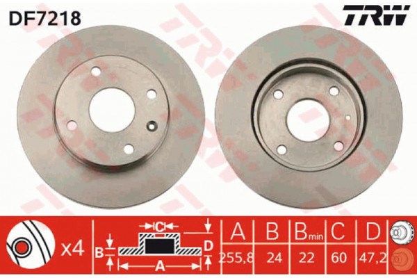 Trw Δισκόπλακα - DF7218 Trw Δισκόπλακα - DF7218
