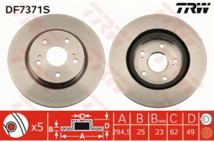 Trw Δισκόπλακα - DF7371S