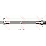 Trw Ελαστικός Σωλήνας Φρένων - PHB125
