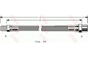Trw Ελαστικός Σωλήνας Φρένων - PHB125