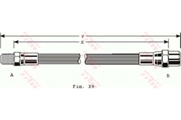 Trw Ελαστικός Σωλήνας Φρένων - PHB125
