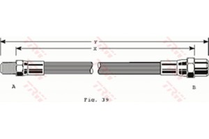 Trw Ελαστικός Σωλήνας Φρένων - PHB125