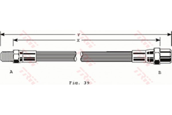 Trw Ελαστικός Σωλήνας Φρένων - PHB125