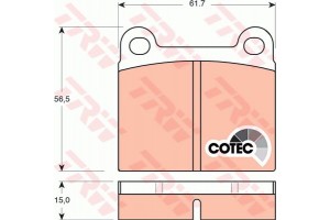 Trw Σετ τακάκια, Δισκόφρενα - GDB101