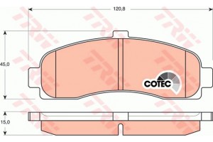 Trw Σετ τακάκια, Δισκόφρενα - GDB1059
