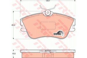 Trw Σετ τακάκια, Δισκόφρενα - GDB1092