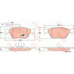 Trw Σετ τακάκια, Δισκόφρενα - GDB1212