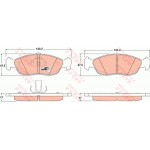 Trw Σετ τακάκια, Δισκόφρενα - GDB1322