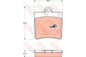 Trw Σετ τακάκια, Δισκόφρενα - GDB1335