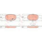 Trw Σετ τακάκια, Δισκόφρενα - GDB1339