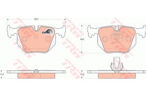 Trw Σετ τακάκια, Δισκόφρενα - GDB1530