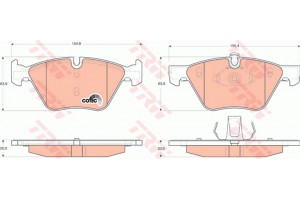 Trw Σετ τακάκια, Δισκόφρενα - GDB1559