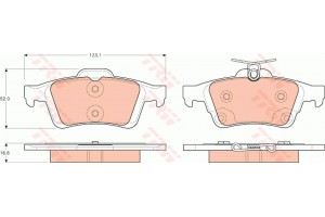 Trw Σετ τακάκια, Δισκόφρενα - GDB1938