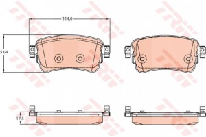 Trw Σετ τακάκια, Δισκόφρενα - GDB2166