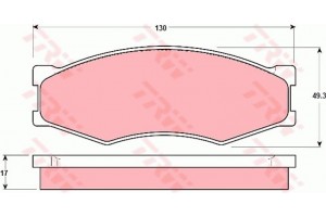 Trw Σετ τακάκια, Δισκόφρενα - GDB318