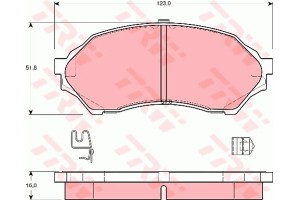 Trw Σετ τακάκια, Δισκόφρενα - GDB3193