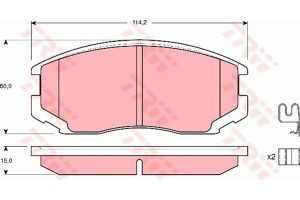 Trw Σετ τακάκια, Δισκόφρενα - GDB3214