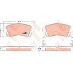 Trw Σετ τακάκια, Δισκόφρενα - GDB3217