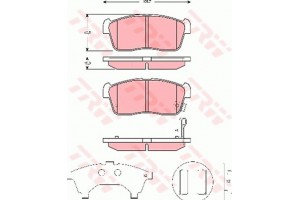 Trw Σετ τακάκια, Δισκόφρενα - GDB3276