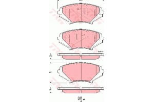 Trw Σετ τακάκια, Δισκόφρενα - GDB3356