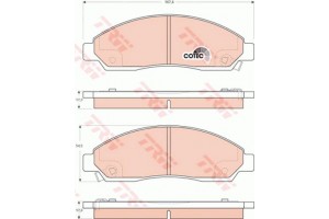 Trw Σετ τακάκια, Δισκόφρενα - GDB3466