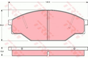 Trw Σετ τακάκια, Δισκόφρενα - GDB351