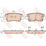 Trw Σετ τακάκια, Δισκόφρενα - GDB3537