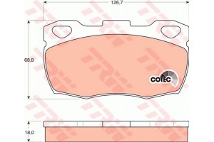 Trw Σετ τακάκια, Δισκόφρενα - GDB395