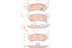 Trw Σετ τακάκια, Δισκόφρενα - GDB4139