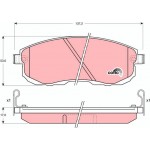 Trw Σετ τακάκια, Δισκόφρενα - GDB1003 Trw Σετ τακάκια, Δισκόφρενα - GDB1003