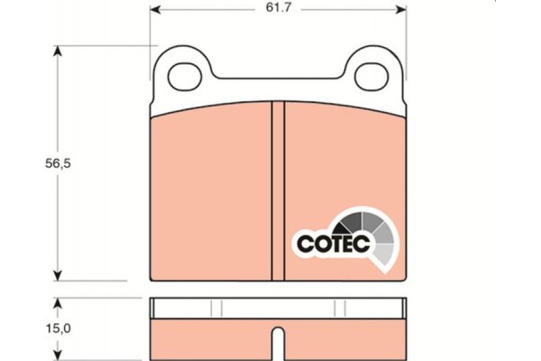 Trw Σετ τακάκια, Δισκόφρενα - GDB101