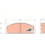Trw Σετ τακάκια, Δισκόφρενα - GDB106