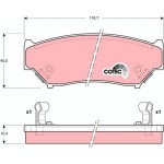Trw Σετ τακάκια, Δισκόφρενα - GDB1174 Trw Σετ τακάκια, Δισκόφρενα - GDB1174