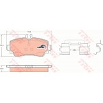 Trw Σετ τακάκια, Δισκόφρενα - GDB1293