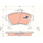 Trw Σετ τακάκια, Δισκόφρενα - GDB1313 Trw Σετ τακάκια, Δισκόφρενα - GDB1313