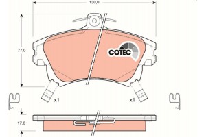 Trw Σετ τακάκια, Δισκόφρενα - GDB1313