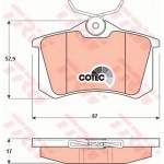 Trw Σετ τακάκια, Δισκόφρενα - GDB1330