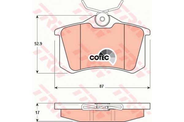 Trw Σετ τακάκια, Δισκόφρενα - GDB1330