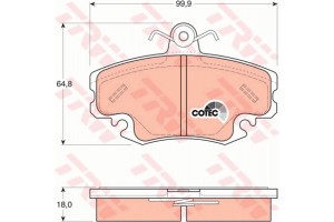 Trw Σετ τακάκια, Δισκόφρενα - GDB1332