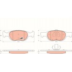 Trw Σετ τακάκια, Δισκόφρενα - GDB1339