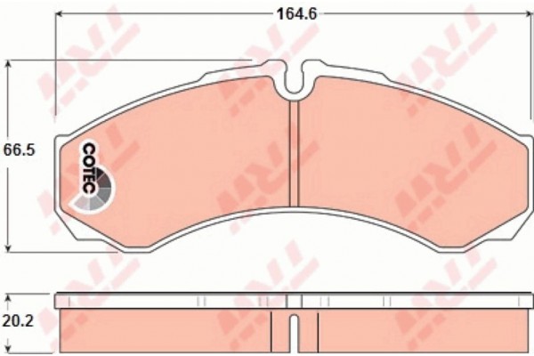 Trw Σετ τακάκια, Δισκόφρενα - GDB1345 Trw Σετ τακάκια, Δισκόφρενα - GDB1345