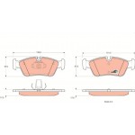 Trw Σετ τακάκια, Δισκόφρενα - GDB1348 Trw Σετ τακάκια, Δισκόφρενα - GDB1348