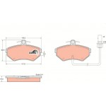 Trw Σετ τακάκια, Δισκόφρενα - GDB1366 Trw Σετ τακάκια, Δισκόφρενα - GDB1366