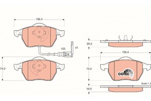 Trw Σετ τακάκια, Δισκόφρενα - GDB1403