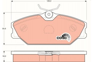 Trw Σετ τακάκια, Δισκόφρενα - GDB1405