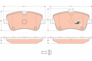 Trw Σετ τακάκια, Δισκόφρενα - GDB1413