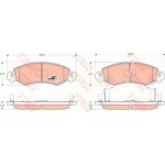 Trw Σετ τακάκια, Δισκόφρενα - GDB1420