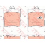 Trw Σετ τακάκια, Δισκόφρενα - GDB1421