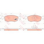 Trw Σετ τακάκια, Δισκόφρενα - GDB1443